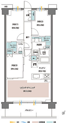 レーベン志木柳瀬川 GREEN FORMULA 間取り L