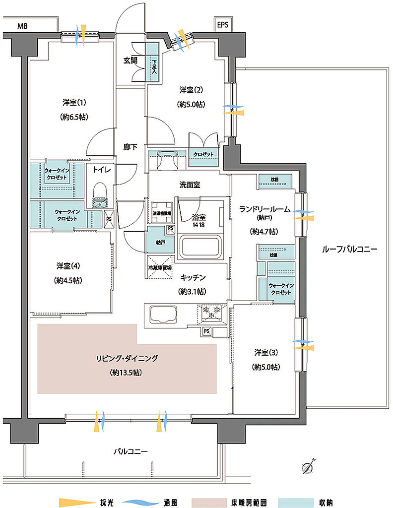 レーベン志木柳瀬川 GREEN FORMULA 間取り Jr