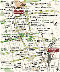 ネベル仙台勾当台通 現地案内図