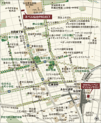 ネベル仙台PROJECT 現地案内図