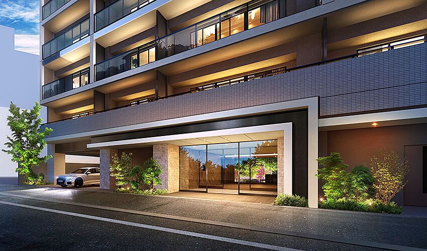 クリオ札幌グランクラス エントランスアプローチ完成予想図