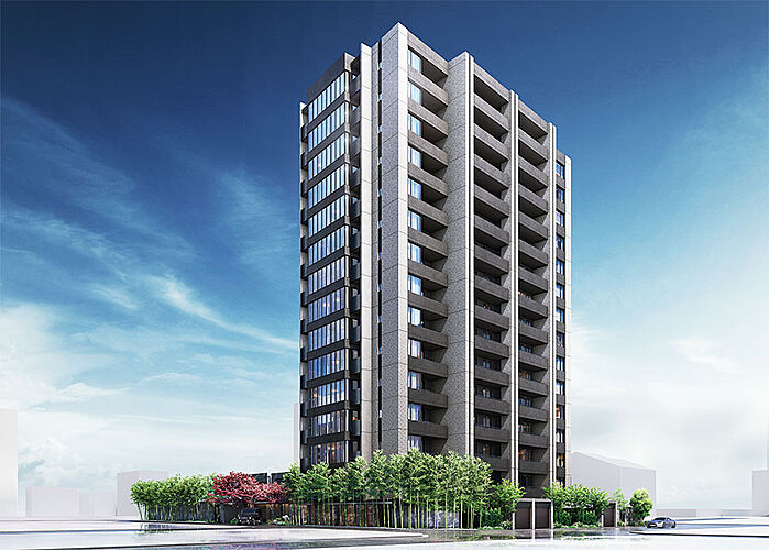 クリオ代官町ザ・クラシック 外観完成予想図（南西）