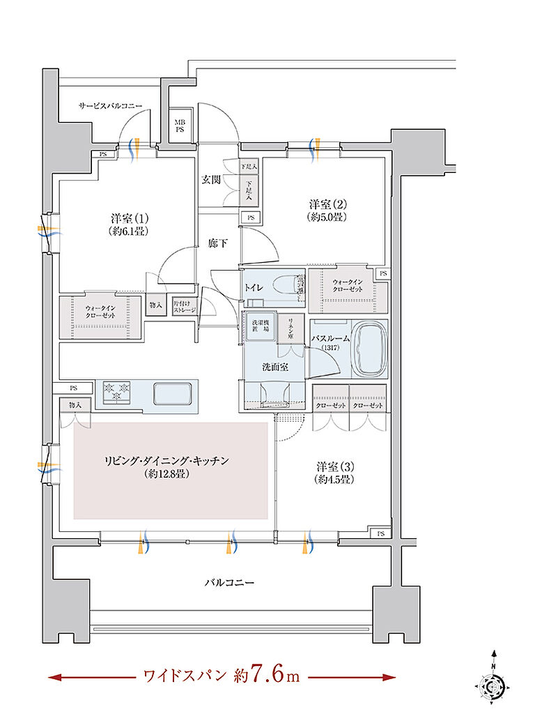 クリオ川口幸町ブライトマークス 間取り 【第3期1次】A