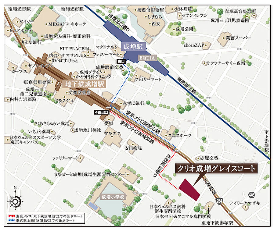 クリオ成増グレイスコート：案内図