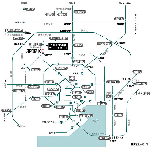 クリオ北浦和ガーデンコート アクセス図
