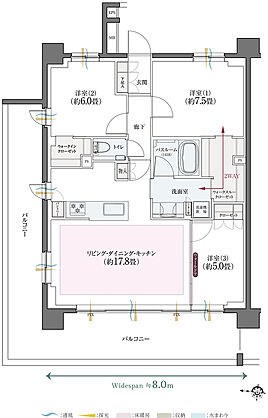 クリオ北浦和ガーデンコート 間取り 【第2期2次】A1