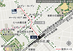 クリオ ラベルヴィ本八幡 モデルルーム案内図