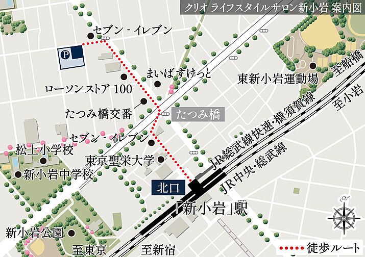 クリオ ラベルヴィ本八幡 モデルルーム案内図