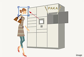 ザ サンズ熊本城公園 顔認証24時間宅配ボックス