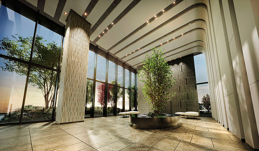 サーパス松江駅グランフォート エントランスホール完成予想図