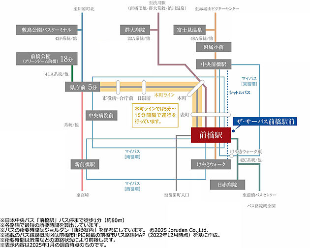 ザ・サーパス前橋駅前 アクセス図
