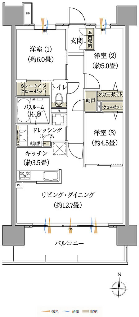 ザ・レジデンス松本深志 間取り L