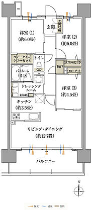 ザ・レジデンス松本深志 間取り L