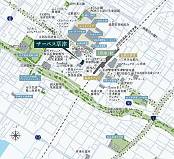サーパス草津 現地案内図
