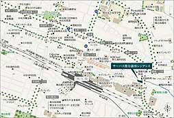 サーパス熊谷銀座レジデンス 現地案内図
