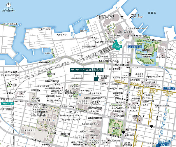 ザ・サーパス高松錦町 現地案内図