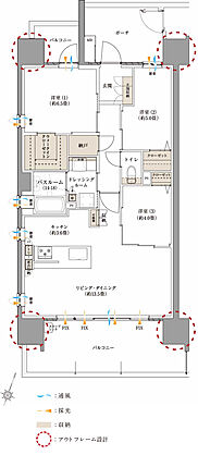 サーパス藤枝サウスフォート 間取り A