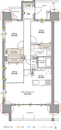 サーパス甲府朝日レジデンス 間取り A【BASIC PLAN】