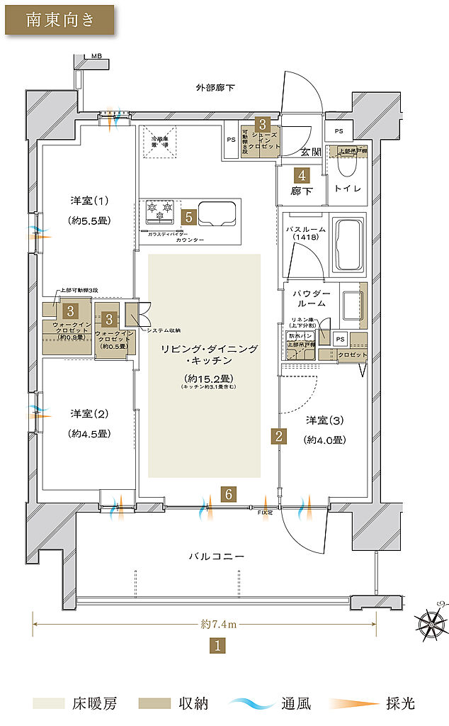 ヴェレーナ横浜井土ヶ谷フロントゲート 間取り C