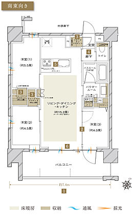ヴェレーナ横浜井土ヶ谷フロントゲート 間取り C