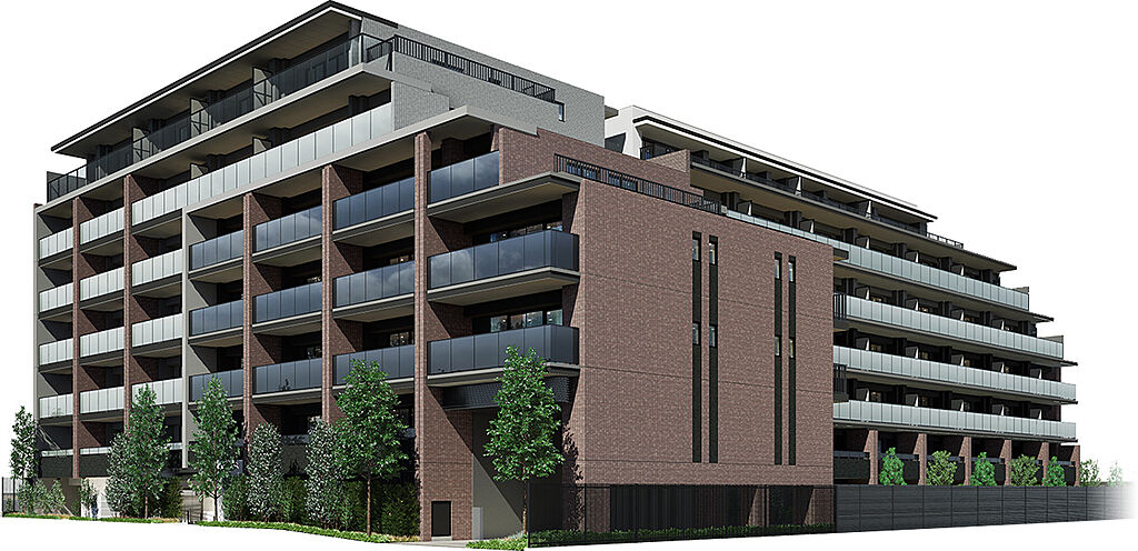 ヒルズグランデ稲毛 エアリーマークス外観完成予想CG