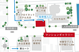 リビオタワー大分 モデルルーム案内図
