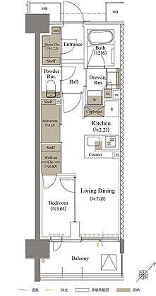 リビオシティ文京小石川 間取り 【第三期1次】D-36B