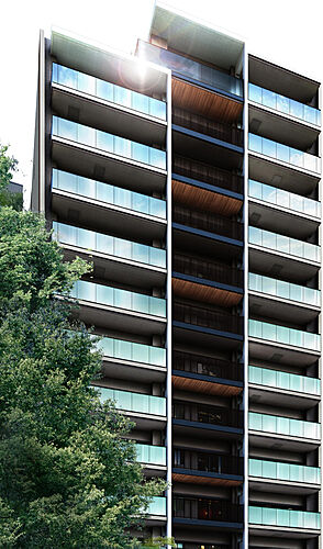 リビオ上町台 パークレジデンス 外観完成予想図（南面）