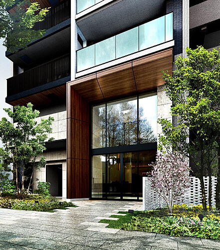 リビオ上町台 パークレジデンス エントランス完成予想図