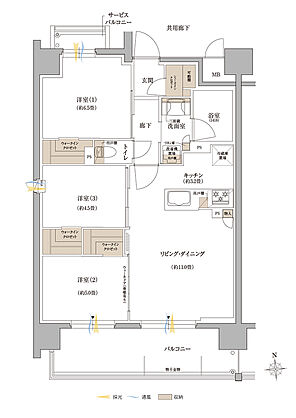 リビオ上町台 パークレジデンス 間取り A