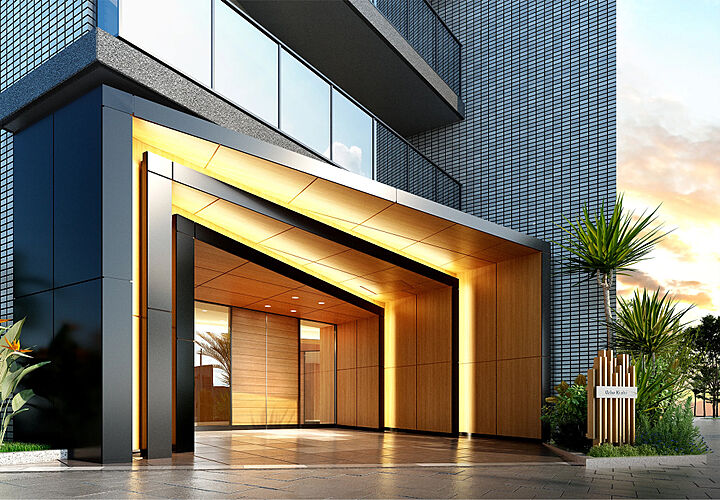 リビオ堺グリーンアベニュー エントランスアプローチ完成予想CG