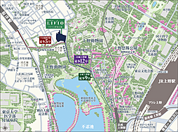 リビオ上野池之端 現地案内図