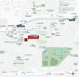 リビオ川崎大師ステーションサイト 現地案内図