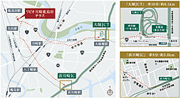 リビオ川崎鹿島田テラス アクセス図