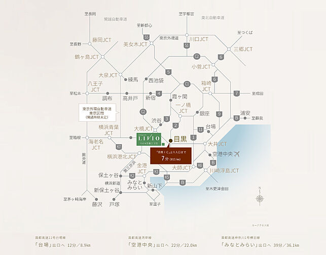 リビオ目黒三丁目 アクセス図