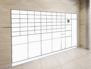 ルジェンテ神楽坂 メールボックス一体型宅配ロッカー