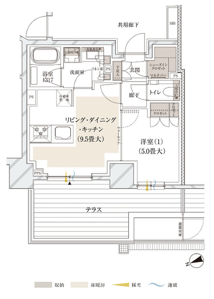 ルジェンテ中野 間取り B