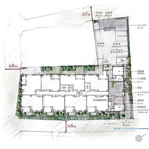 リーフィアレジデンス調布小島町 共用部