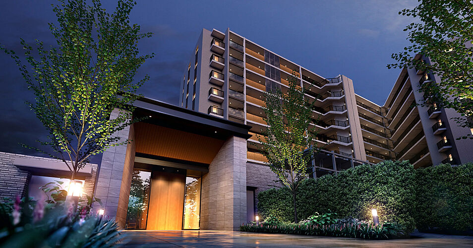 リーフィアレジデンス海老名ブライトガーデン エントランス完成予想CG