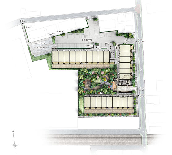 ルネグラン上石神井 敷地配置図