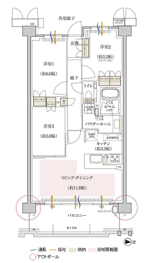 プレミスト京都 松ケ崎 間取り FF