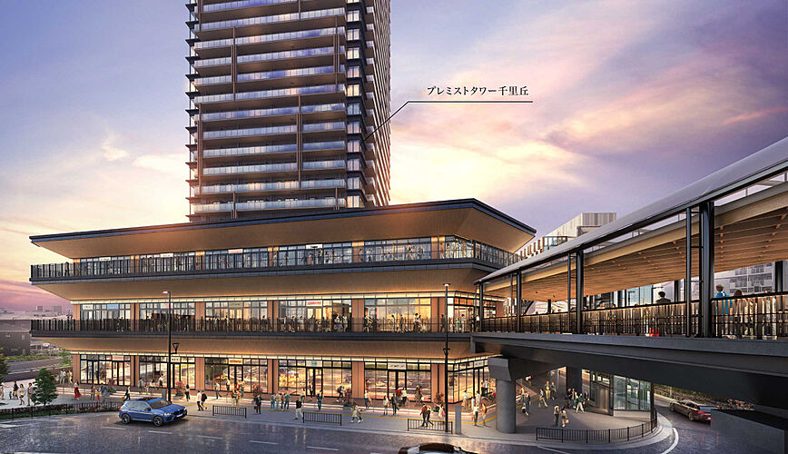 プレミストタワー千里丘 外観完成予想CG