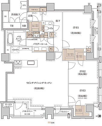プレミスト京都 三条堀川 間取り K