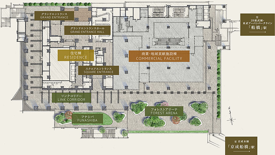 プレミストタワー船橋 共用部