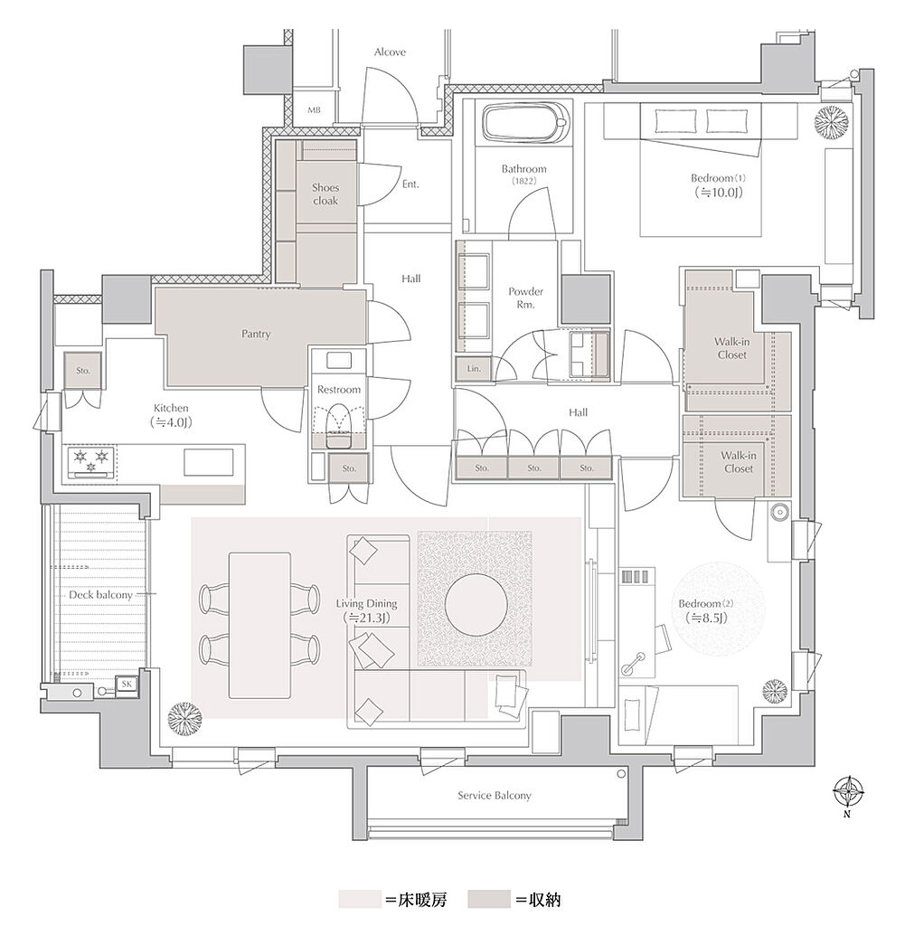 プレミスト白壁 間取り C
