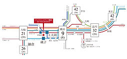 クレストレジデンス横浜 SKY VIEW SHIOMIDAI アクセス図