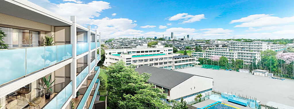 クレストレジデンス横浜汐見台パークフロント 外観完成予想CG