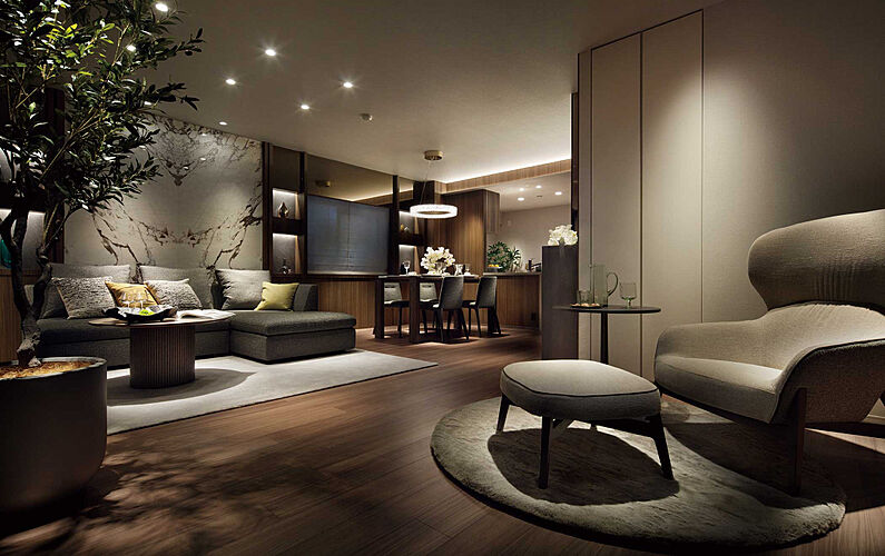 クレストレジデンス横浜汐見台パークフロント リビング・ダイニング