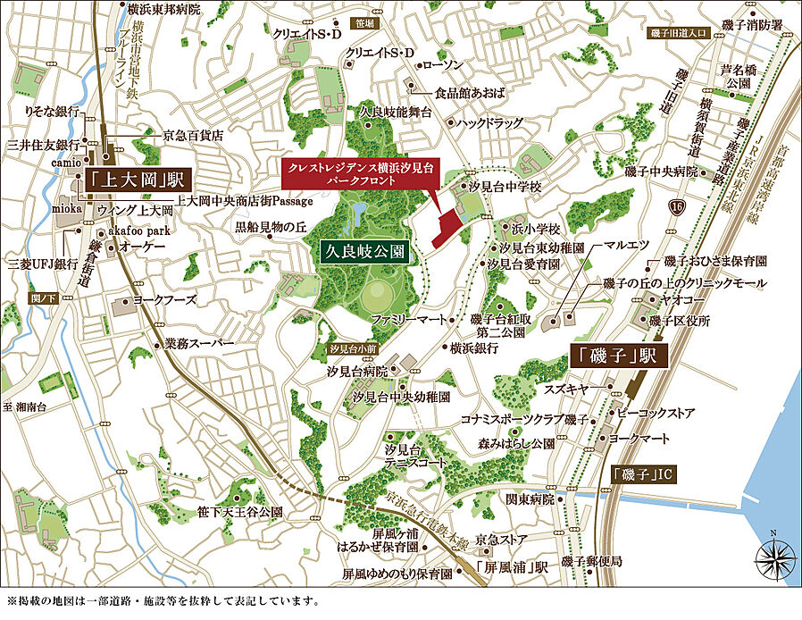 クレストレジデンス横浜汐見台パークフロント：案内図