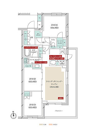 クレストフォルム横浜踊場 間取り S-G